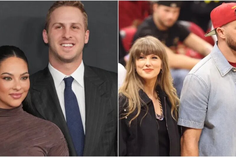 “Devo isso a pessoas como Taylor Swift”: a esposa de Jared Goff, Christen, credita a noiva de Travis Kelce por remover ‘caras de futebol de fantasia’ raivosos dos DMs