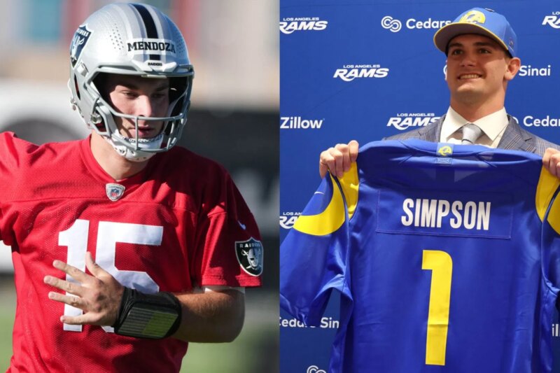 “RaidTurds não tem dinheiro suficiente para contratar a diva” “Sean McVay simplesmente não quer contratá-lo”: os fãs da NFL reagem enquanto Ty Simpson e Fernando Mendoza permanecem sem contrato