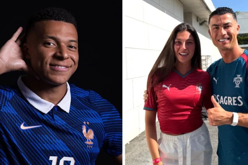 Kylian Mbappe reage quando o vídeo de Cristiano Ronaldo confortando o influenciador em lágrimas durante a Copa do Mundo FIFA de 2026 se torna viral