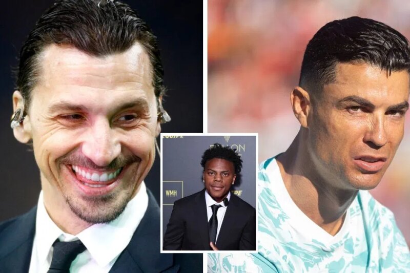 IShowSpeed ​​prevê que Cristiano Ronaldo vencerá a Copa do Mundo FIFA de 2026, Zlatan reage durante transmissão ao vivo