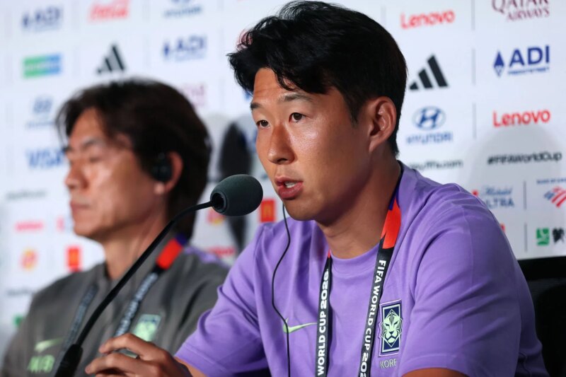 Son Heung-min faz história na Copa do Mundo da FIFA ao ser titular pela Coreia do Sul no confronto do Grupo A contra a Tcheca