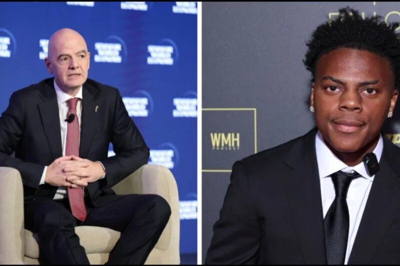 O presidente da FIFA, Gianni Infantino, faz fortes afirmações sobre a USMNT depois que IShowSpeed ​​lhe pergunta sobre os candidatos à vitória na Copa do Mundo