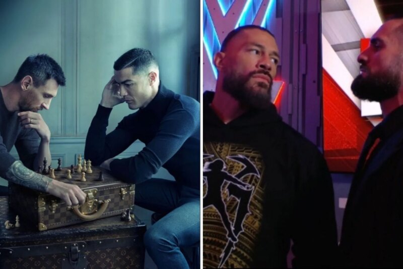 Lionel Messi e Cristiano Ronaldo da WWE: Roman Reigns e Seth Rollins, diz Rey Mysterio